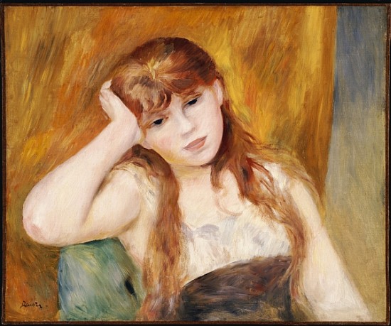 Young Blonde Girl à Pierre-Auguste Renoir