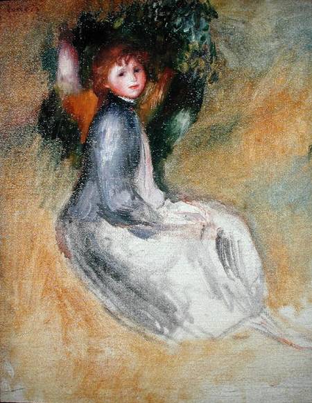 Young Girl Seated à Pierre-Auguste Renoir