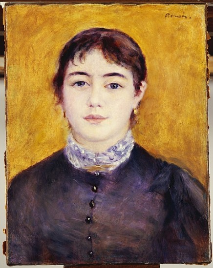 Young Woman in Blue à Pierre-Auguste Renoir