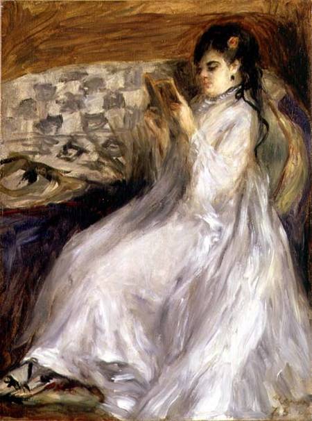 Young Woman Reading à Pierre-Auguste Renoir