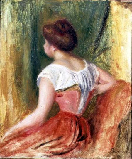 Young Woman Seated à Pierre-Auguste Renoir