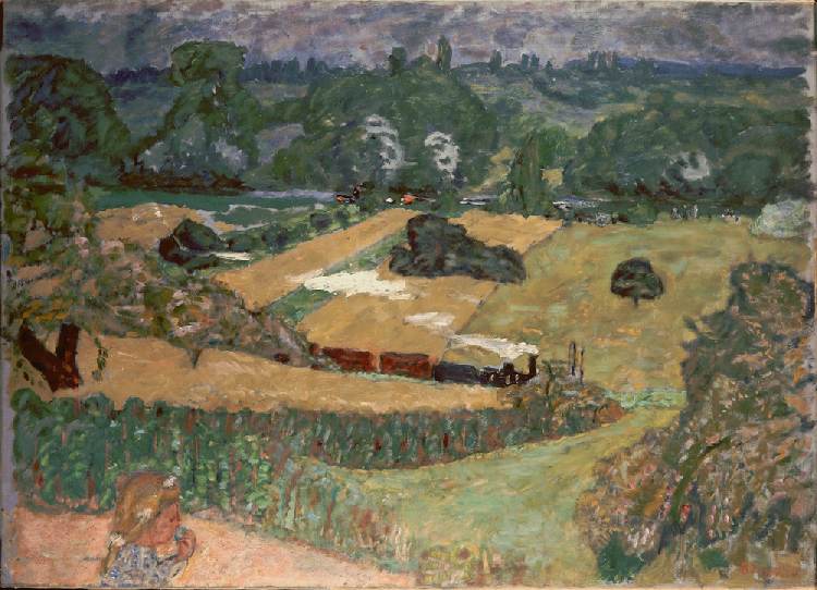 Landscape with freight train à Pierre Bonnard