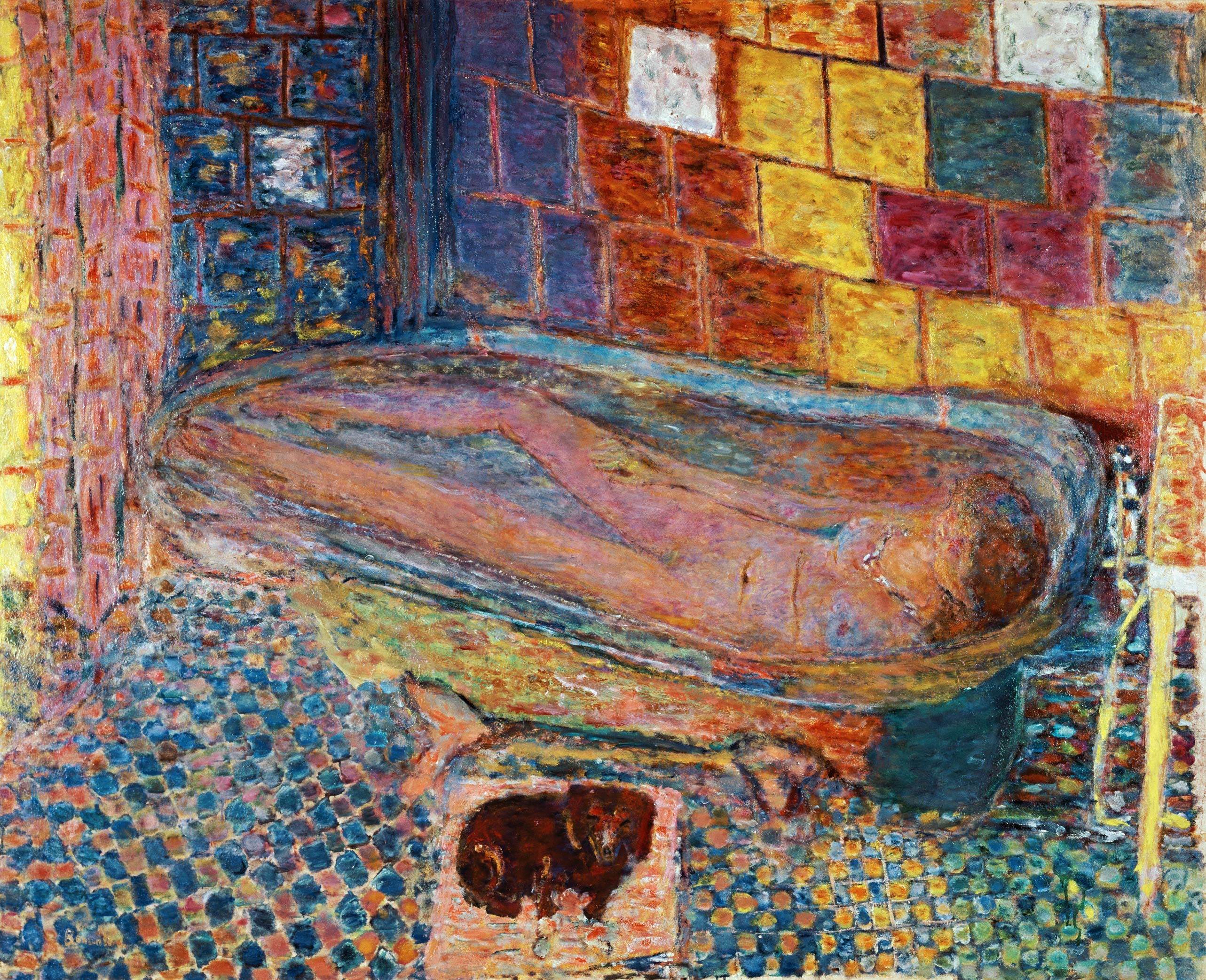 In the bathtub à Pierre Bonnard