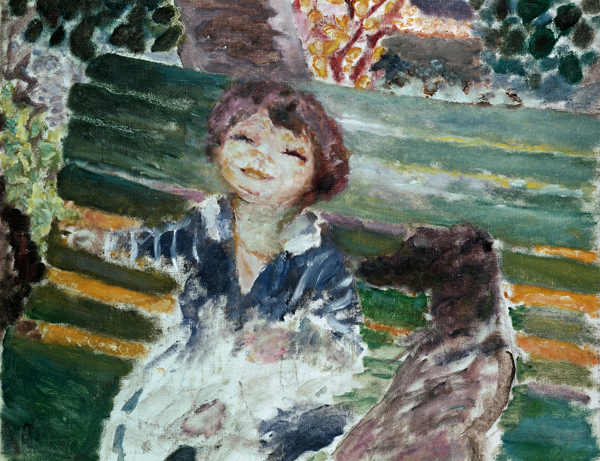 Little Girl with Dog à Pierre Bonnard