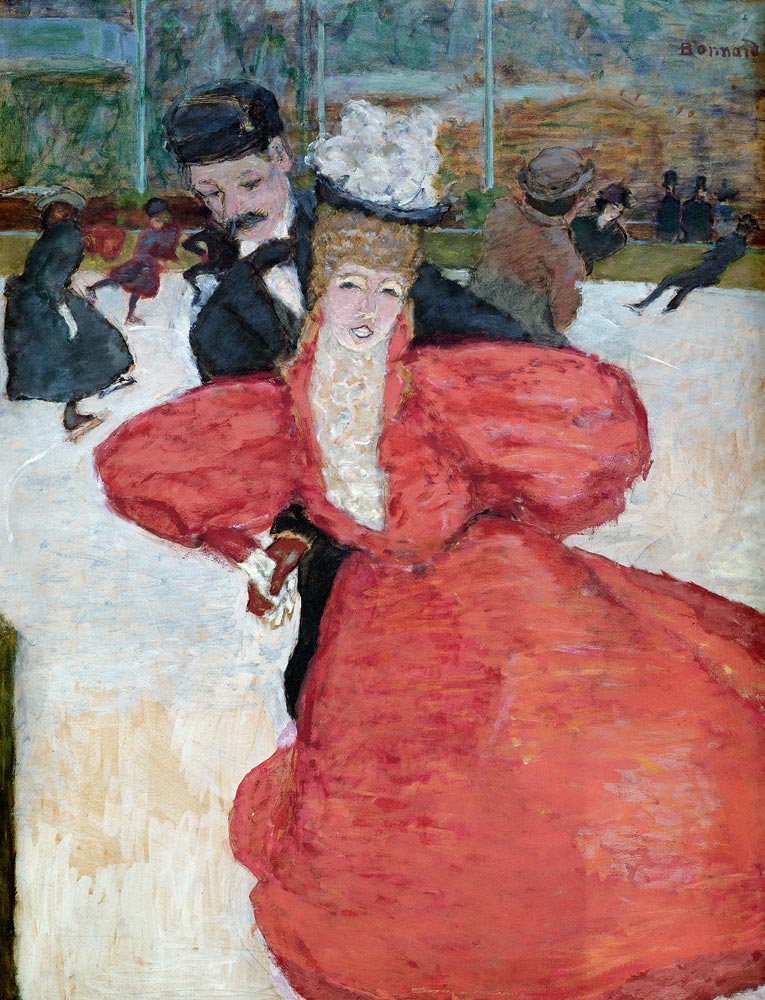 Palais des glaces, ou Les patineurs à Pierre Bonnard