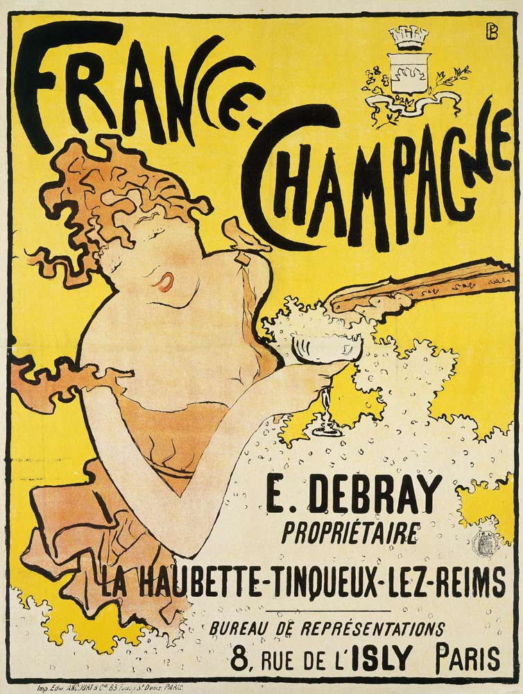 Poster advertising France Champagne à Pierre Bonnard