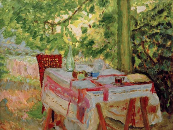 La Table servie sous le tilleul à Pierre Bonnard
