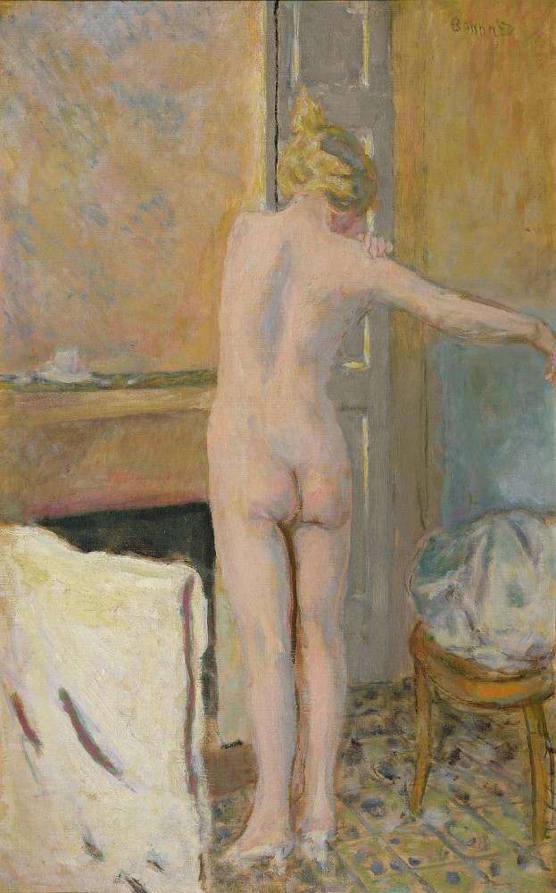 Nude in front of a Mantelpiece à Pierre Bonnard