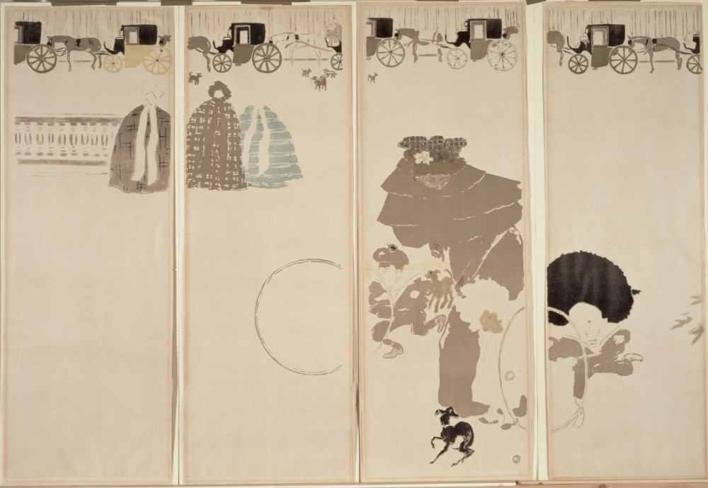 The Folding Screen - 4 panels à Pierre Bonnard