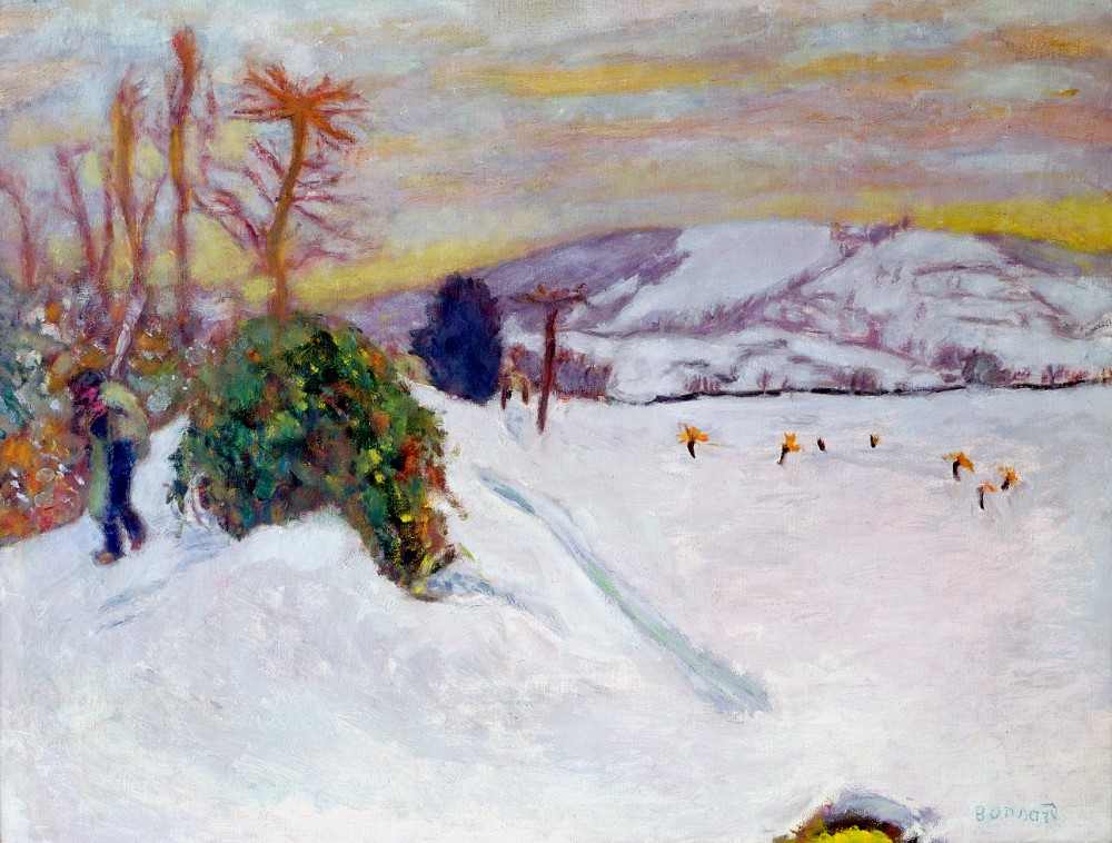 The Snow at Dauphine à Pierre Bonnard