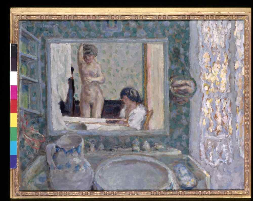 The Mirror In The Green Room à Pierre Bonnard