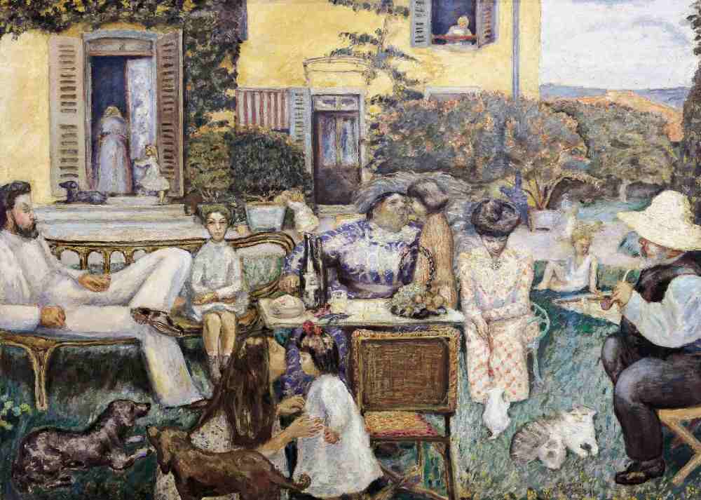 A bourgeoise afternoon or The Terrasse family à Pierre Bonnard