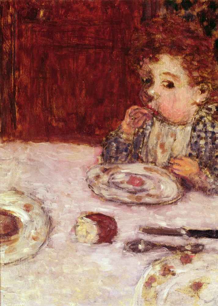 A child at table à Pierre Bonnard