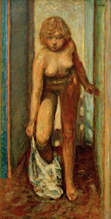 Femme se déshabillant à Pierre Bonnard
