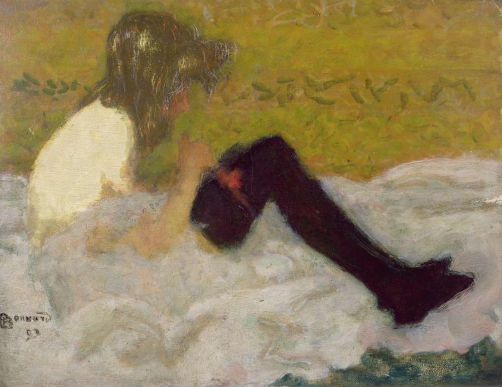 Woman with Black Stockings à Pierre Bonnard