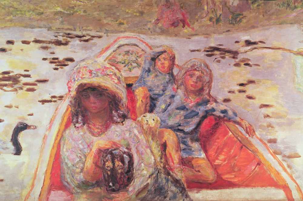In the Boat, detail of the girls à Pierre Bonnard