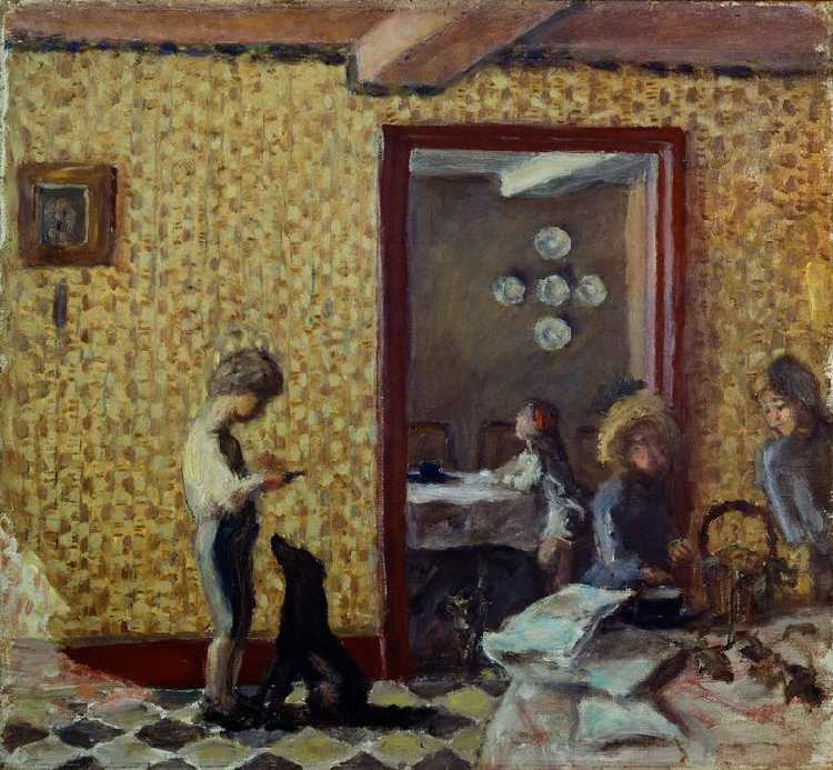 Intérieur Pierre Bonnard en reproduction imprimée ou