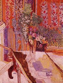 Interieur avec la botte de fleurs à Pierre Bonnard