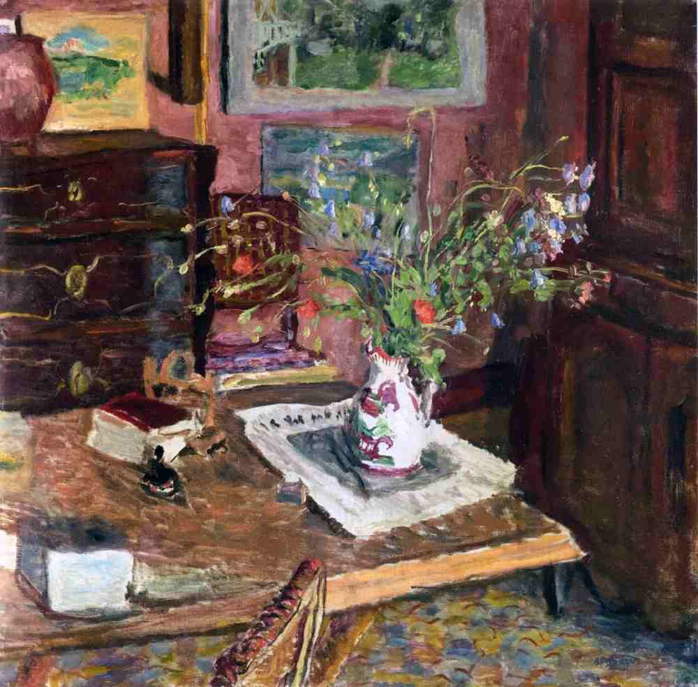 Interior with flowers à Pierre Bonnard