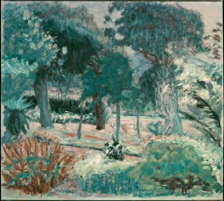 Le jardin dans Le Var (Saint-Tropez, la Villa Joséphine) à Pierre Bonnard