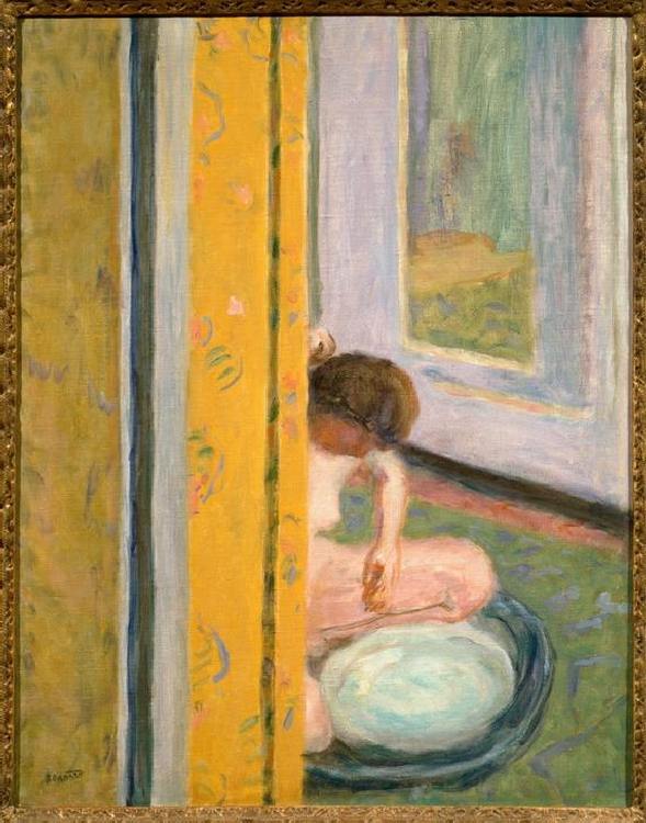 Nude with Yellow Curtain à Pierre Bonnard
