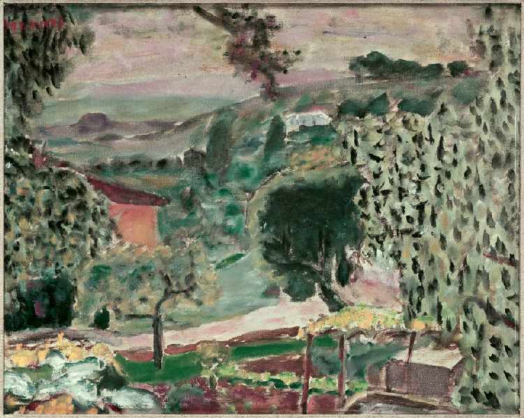 Paysage du Cannet à Pierre Bonnard