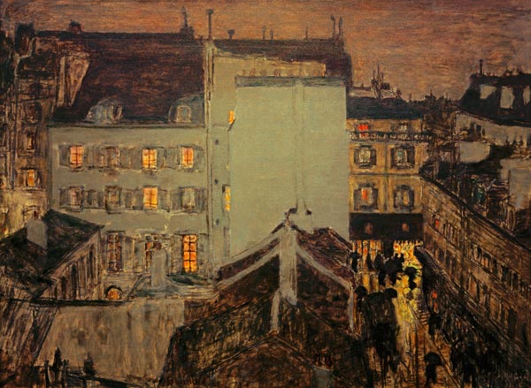 Montmartre in the rain or Rue Tholozé à Pierre Bonnard