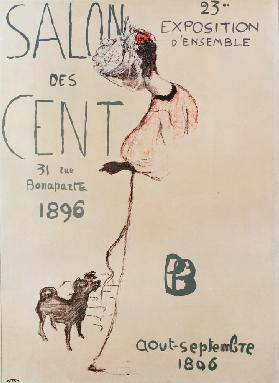 Poster advertising the 23rd exhibition of the Salon des Cent