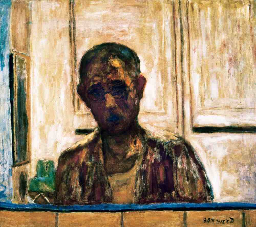 Self Portrait in a Shaving Mirror à Pierre Bonnard