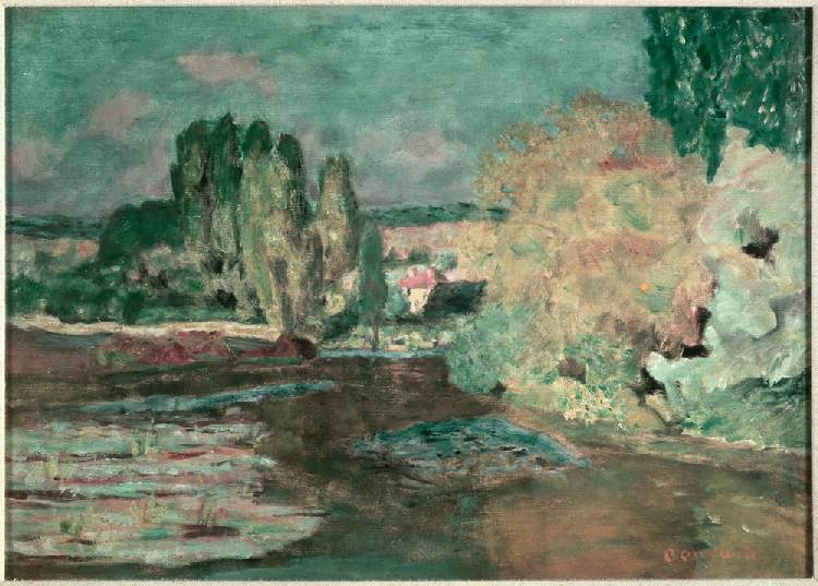 Vue pardela la Seine à Pierre Bonnard