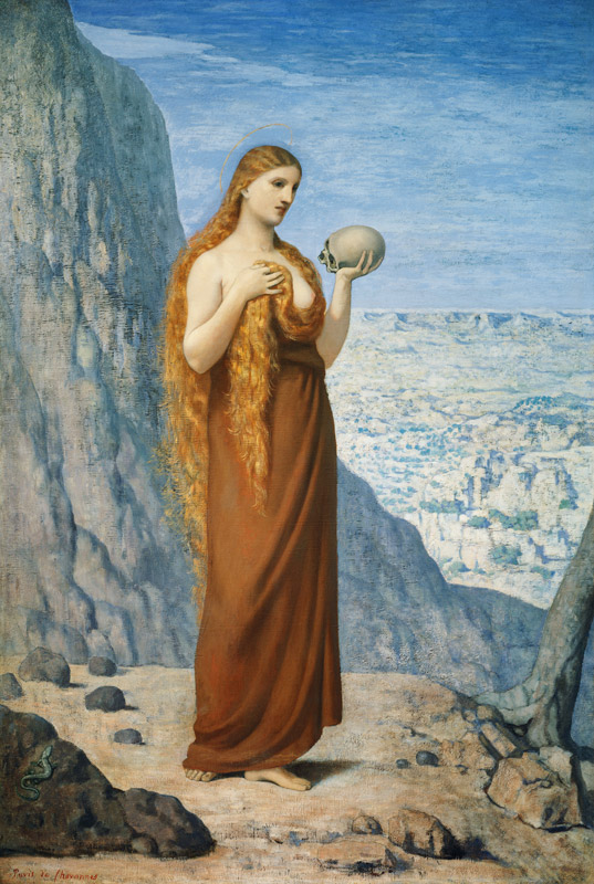 Saint Mary Magdalene in the Desert à Pierre-Cécile Puvis de Chavannes