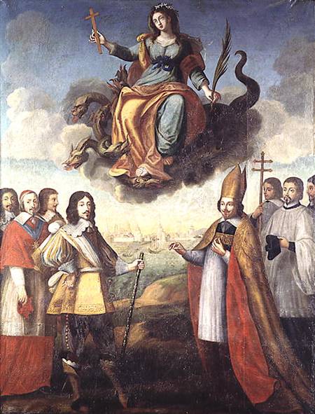 Entry of Louis XIII (1601-43) King of France and Navarre, into La Rochelle à Pierre Courtillon