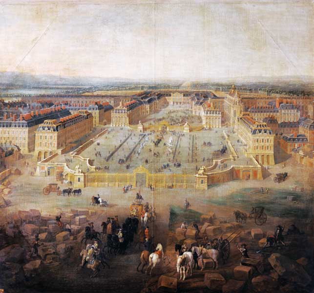 The Chateau de Versailles and the Place d'Armes à Pierre-Denis Martin