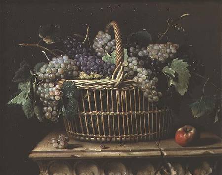 A Basket of Grapes à Pierre Dupuis