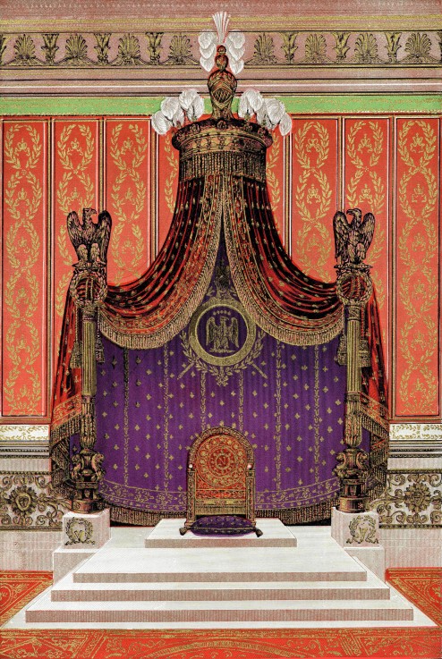 Napoleon's Imperial Throne (Design) à Pierre Francois Leonard Fontaine