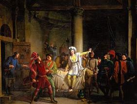 Jeanne d'Arc dans la prison à Rouen