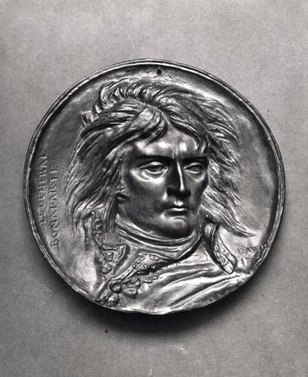 Portrait medallion of General Bonaparte (1769-1821) c.1830 à Pierre Jean David d'Angers