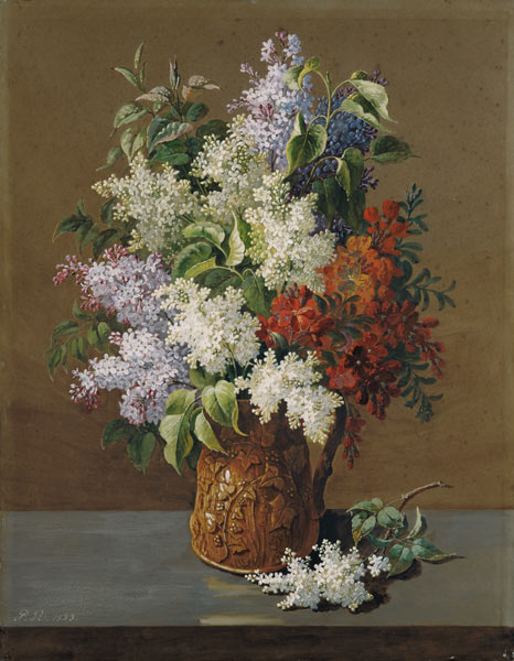 Vase of Lilacs à Pierre Joseph Redouté