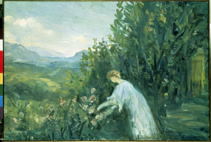 Lady in the Garden à Pierre Laprade