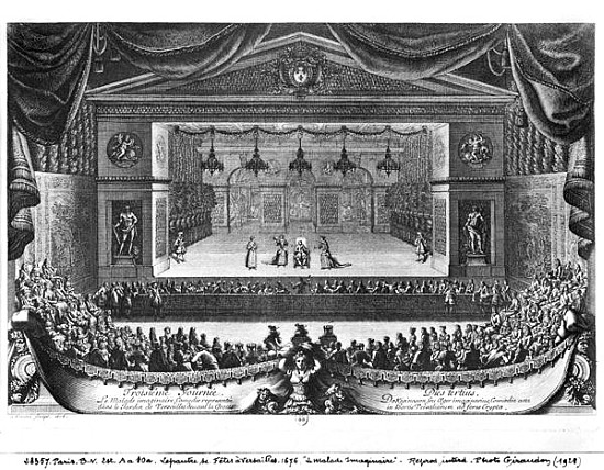 The Third Day, from ''La Malade Imaginaire'' Moliere (1622-73) performed in the garden at Versailles à Pierre Lepautre