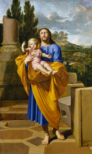 St. Joseph Carrying the Infant Jesus à Pierre Letellier