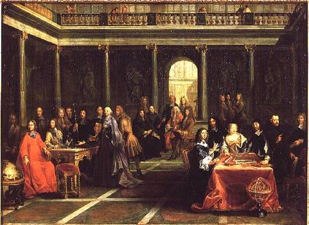 Queen Christina of Sweden (1626-89) and her Court à Pierre-Louis le Jeune Dumesnil