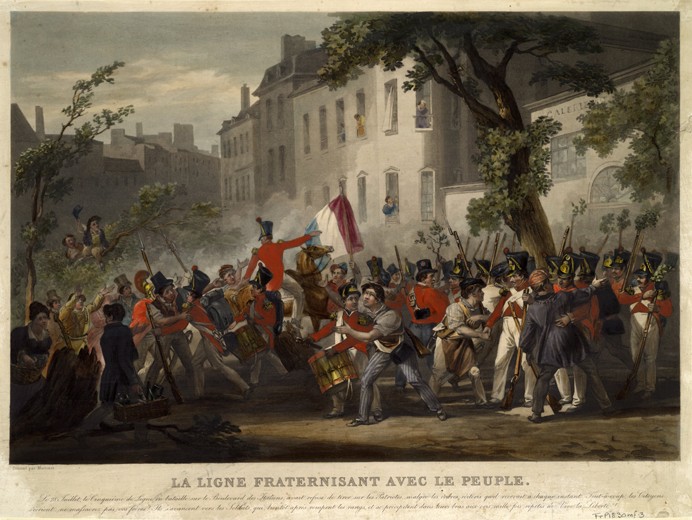 The July Revolution of 1830 à Pierre Martinet