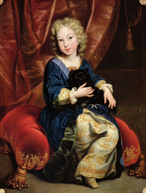Portrait of Philippe de France (1683-1746) future King Philip V of Spain à Pierre Mignard