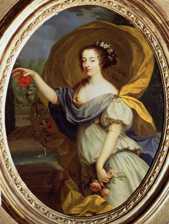 Portrait of Duchess De la Valliere as Flora à Pierre Mignard