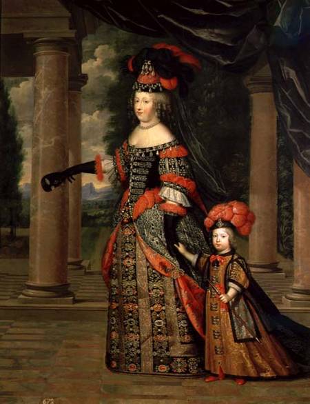 Maria Theresa (1638-83) wife of Louis XIV à Pierre Mignard