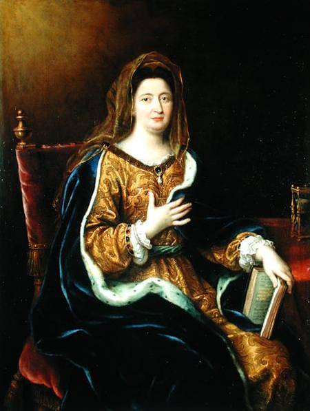 Portrait of Francoise d'Aubigne (1635-1719) Marquise de Maintenon à Pierre Mignard