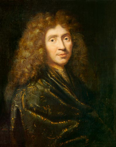 Portrait de Moliere (1622-73) à Pierre Mignard