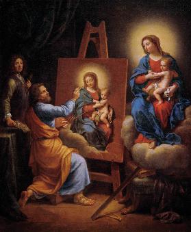 P.Mignard, Hl. Lukas malt die Madonna