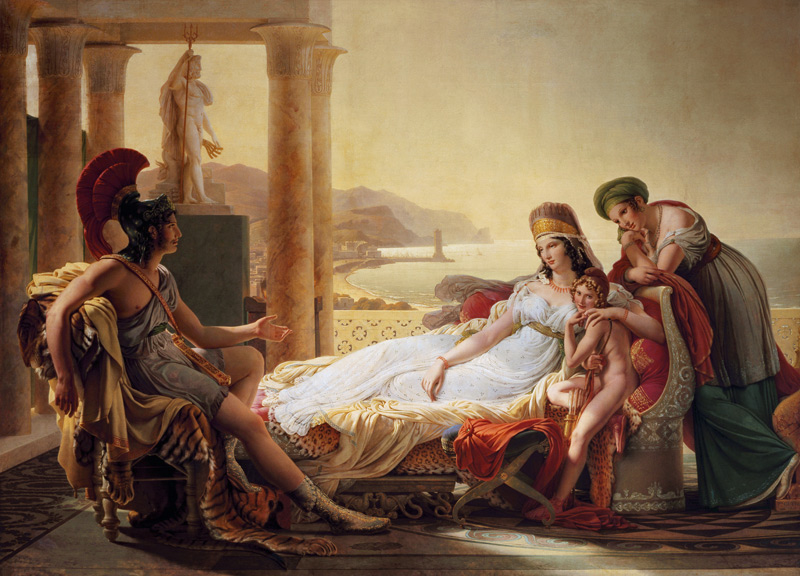 Aeneas fait un rapport à Dido de la chute à des Troyes à Pierre Narcisse Guérin